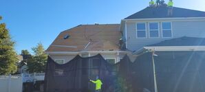 Roof Installation in Huntersville, NC  We are Roofing another job in Huntersville NC today. We use high-quality materials ice and water shield and drip edge to protect your home. We value our customers and protect their properties with the state-of-the-art system called Catchall tarp system. (6)