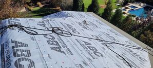 Roof Installation in Huntersville, NC  We are Roofing another job in Huntersville NC today. We use high-quality materials ice and water shield and drip edge to protect your home. We value our customers and protect their properties with the state-of-the-art system called Catchall tarp system. (3)